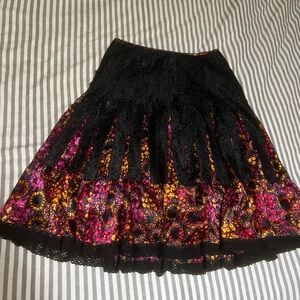 Freepeople Floral Lace Skirt